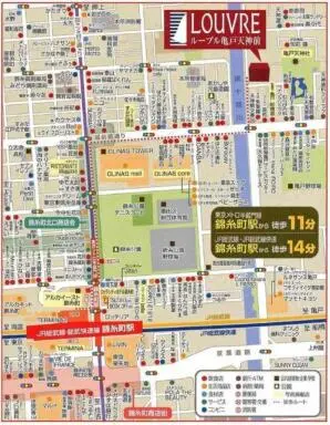 ルーブル亀戸天神前の周辺環境